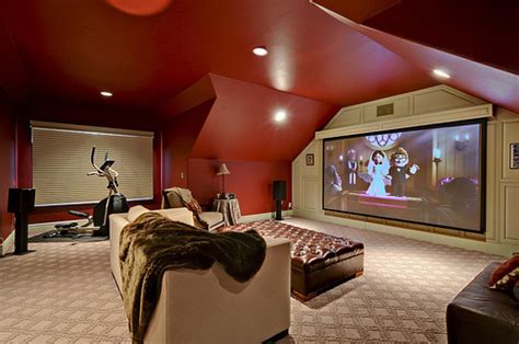 The accommodation is 15 minutes' walk. big, cinema, nice, red, room - image #317691 on Favim.com