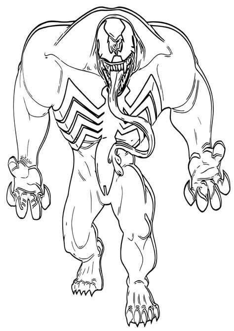 Coloriages Venom. Imprimer pour garçons — Wonderday.com