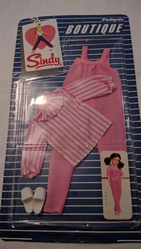 New Moc Vintage Sindy Boutique Pink Candy Stripe Outfit Ebay With