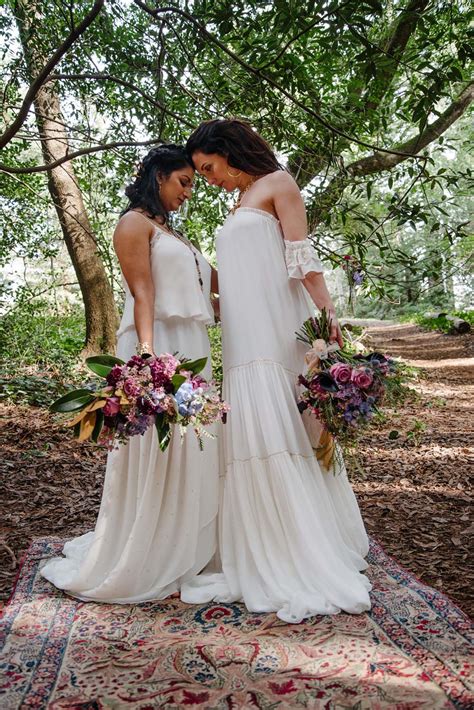 Redwood Forest Fairy Tale Lesbian Wedding Equally Wed 96 Equally Wed Modern Lgbtq Weddings