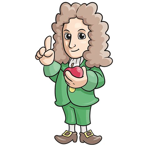 Picture Of Isaac Newton Easy To Draw Allen Quichishipt