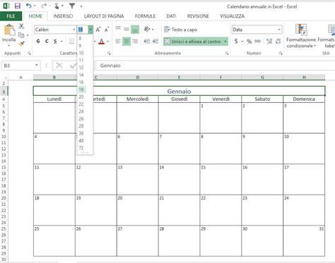 Crea Un Calendario 2016 In Excel Con Modello Gratuito