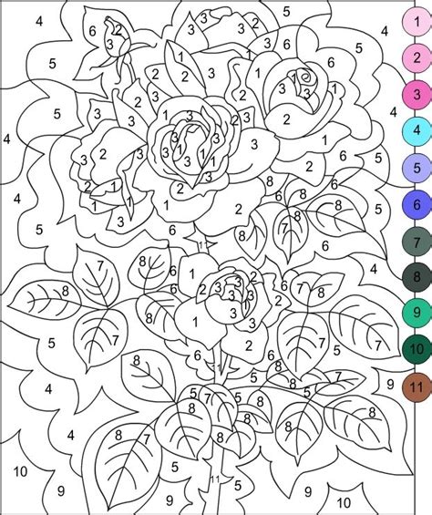 Nicoles Free Coloring Pages Color By Number Printable Adult Coloring