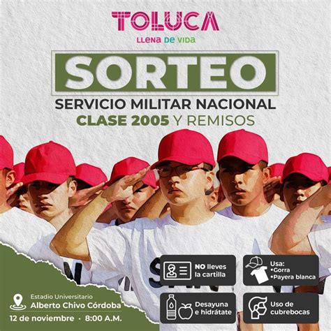 Ayuntamiento De Toluca Anuncia Sorteo De Servicio Militar Grupo Milenio