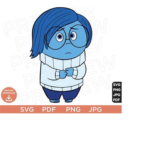 Inside Out Svg Sadness Svg Disneyland Ears Clipart Layer Inspire