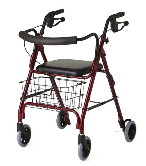 Guardian Deluxe Rollator By Medline Free Shipping