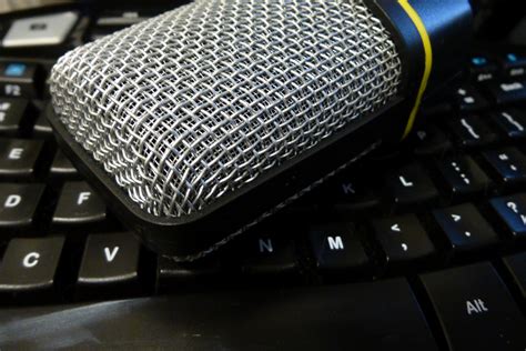 Square Microphone On Keyboard Free Stock Photo Public Domain Pictures