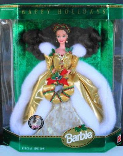 1994 Happy Holidays Barbie Brunette Festival 1 540 Holiday Barbie