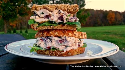 Cranberry Walnut Chicken Salad Sandwich The Kitchenista Diaries