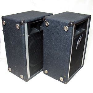 Vintage Peavey Pair Of Model Pt Pa Enclosures Speakers