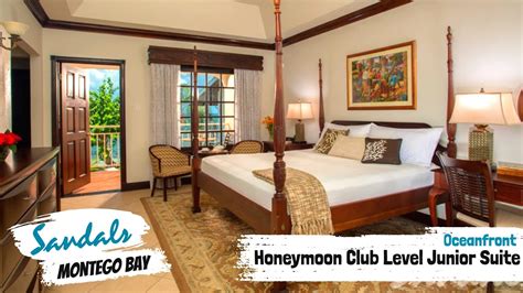 Beachfront Honeymoon Club Level Junior Suite Bh Sandals Montego Bay