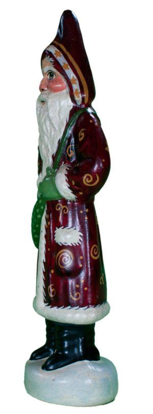 Burgundy Santa From Vaillancourt