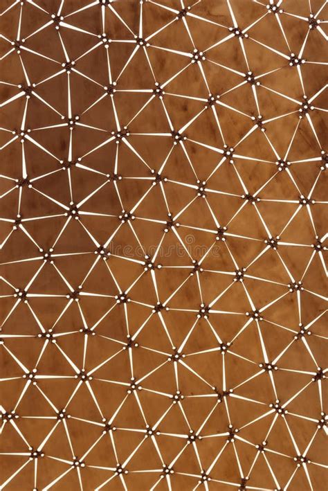 Copper Color Of Geometric Pattern Stock Image Image Of Construction