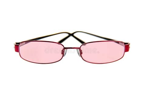 Pink Tinted Glasses Stock Image Image Of Design Black 29605851