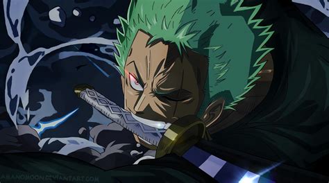 Zoro wallpaper i made from another wallpaper : Wallpaper : Roronoa Zoro, One Piece, sword, Amanomoon ...