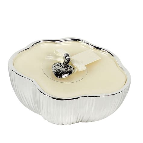 Amore Silver Plated Shaped Candle Linfa Soothing Fresh Scent