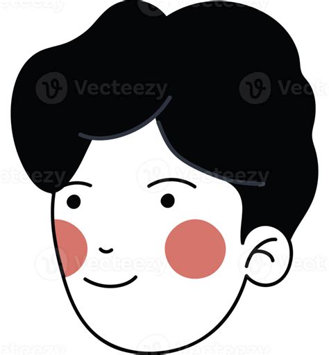 Cute Man Face Over White 24600067 Png