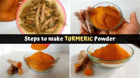 How To Make Turmeric Powder At Home Youtube