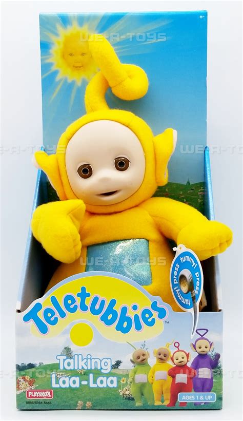 Teletubbies Talking Laa Laa 14 Plush Toy Yellow 1998 Playskool No