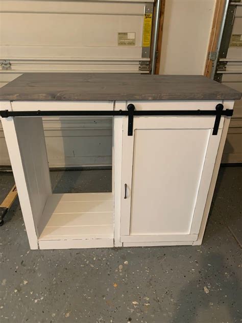 Maybe you would like to learn more about one of these? Bigger mini size fridge farmhouse style with a barn door ...