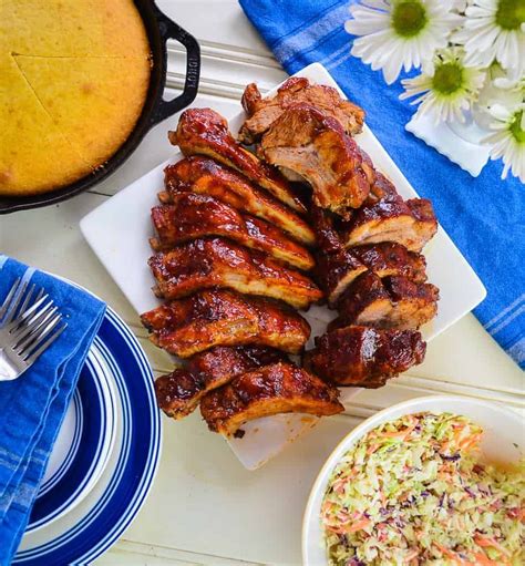 Line a rimmed baking sheet or shallow roasting pan with foil. The Best Oven Baked (Foil-Wrapped) Baby Back Ribs | Recipe ...