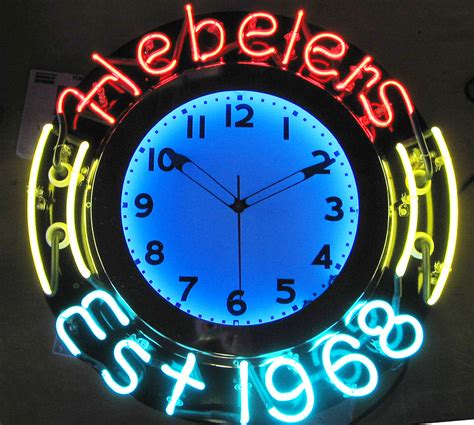 Neon Clocks Atlantic Neon Sign And Art Company
