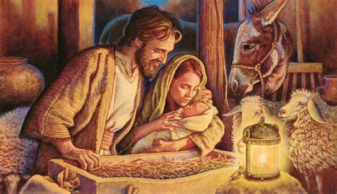 Her kan vi se buddet par maria og josef før hans adored baby jesus.jose er affectionately omkringliggende mary med hans arm. «Dette er min Sønn» — Watchtower ONLINE LIBRARY