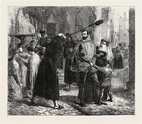 Time Of The Persecution Of The Christian Reformers In Paris Drawing By
