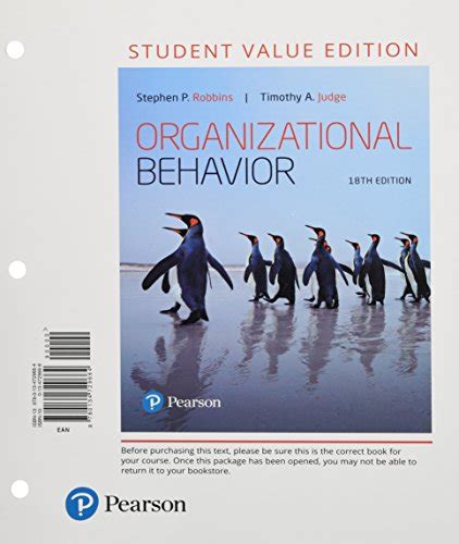 Organizational Behavior Robbins Stephen Judge Timothy