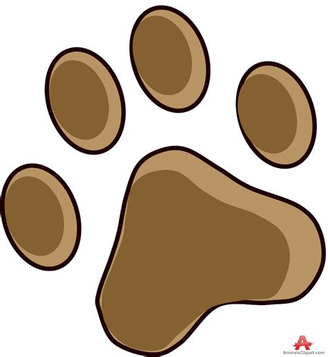 Brown Paw Print Clip Art 20 Free Cliparts Download Images On