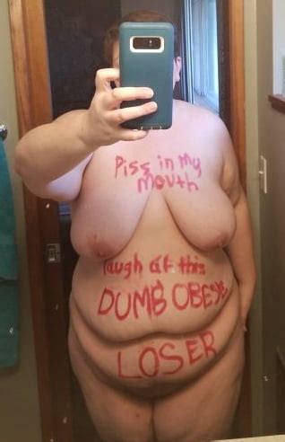 Fat Pig Slave Humiliated With Body Writing Pics Xhamster