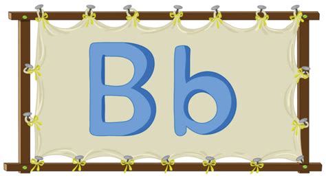 Letter Of The Alphabet B Frame Background Vector B Frame Background