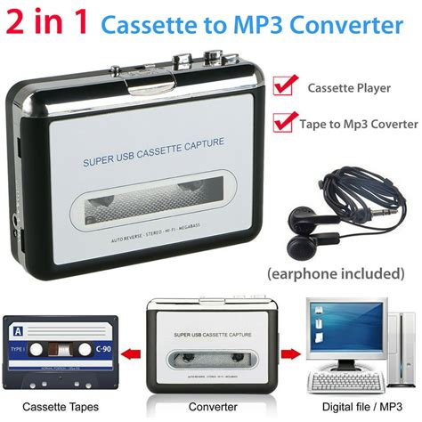 Usb Cassette Tape To Pc Cd Mp3 Digital File Converter Capture Audio