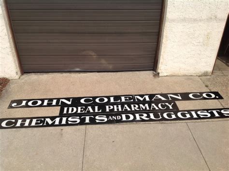 Antique Pharmacy Apothecary Chemist Porcelain Drug Store Sign