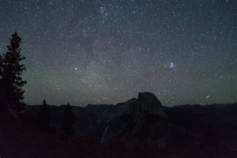Starry Sky Over Half Dome Yosemite National Park Oc 5719 × 3813 R