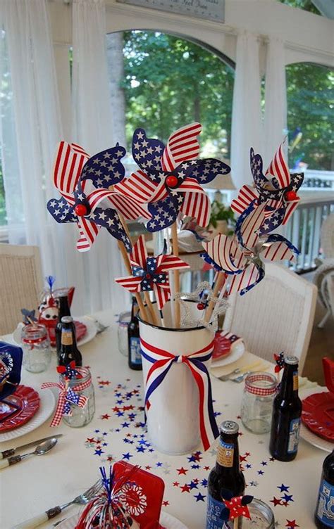 15 Festive Diy Table Centerpiece For 4th Of July With Lots Of Tutorials