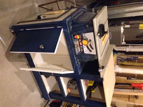 Table Saw Cabinet With Dust Collector Ryobi Nation Projects