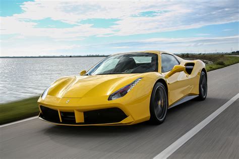 2015 488 Cars Ferrari Spider Yellow Wallpapers Hd Desktop And