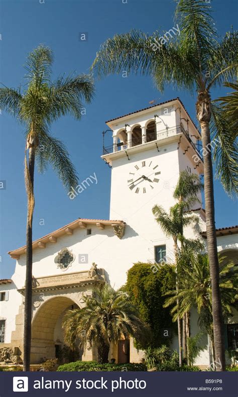 County Courthouse In Santa Barbara California Usa Stock Photo Alamy
