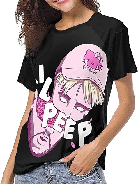 Lil Peep Baseball T Shirts Female Comfort Crew Neck Short