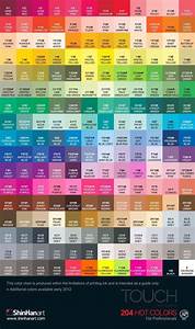 Shinhan Art Supplies Marker Color Charts Downloads At Otakufuel Com