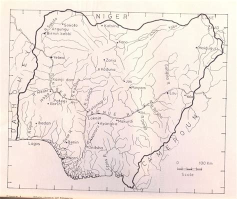 A Map Of The Numerous Streams And Rivers In Nigeria Download