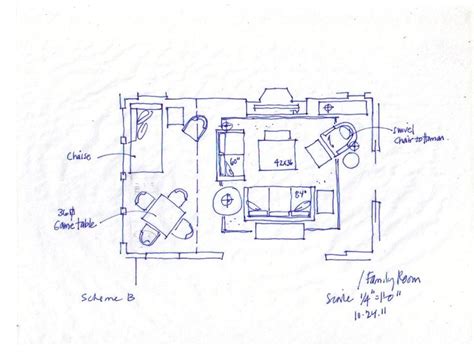 Furniture layout for a multi-purpose Living Room | Bedroom with ensuite