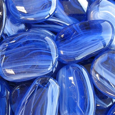 10 Lb Blue Glass Cobble Stones Gsclbthd The Home Depot