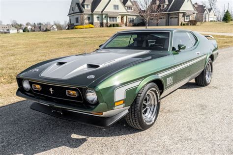 For Sale 1972 Ford Mustang Mach 1 Dark Green 351ci V8 4 Speed