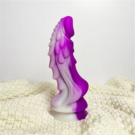 Silicone Suction Cup Dildo Fantasy Dragon Dildo Sex Toy Purple Monster