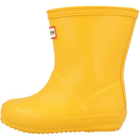 Hunter Kids First Classic Yellow Rubber Wellingtons Boots Awesome Shoes