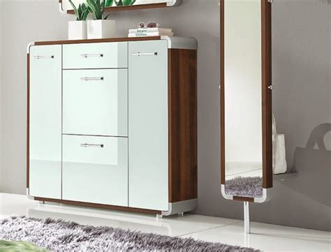 Vasagle home furnishing dining living room hallway bedroom floor standing kitchen storage cabinet with cupboard. stylish gloss white shoe storage cabinet ideas for modern ...
