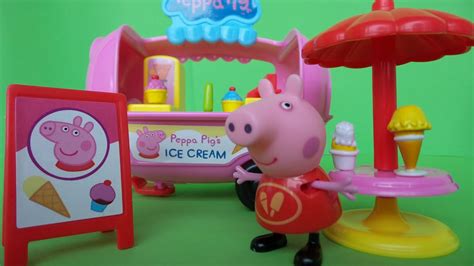 Peppa is a loveable, cheeky little piggy who lives with her little brother george, mummy pig and. PEPPA BIG IJSCOKAR ~ PEPPA BIG ICE CREAM - YouTube