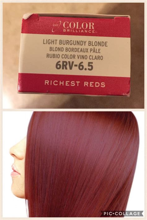 Tanzanite ion hair color on dark hair semi permanent colour. ION Color Brilliance 6RV-6.5 | Ion color brilliance, Red ...